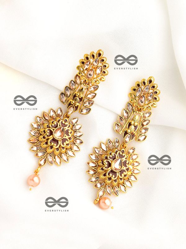 The Marvellous Meenakari Collection - Vaani Earrings - Charcoal Black