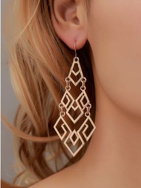 The geometric Playthings - Golden Statement Danglers