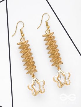 The Spiralling Studded Stars - The Golden Charm Collection