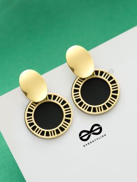 The Classy Delight - Golden Statement Earrings