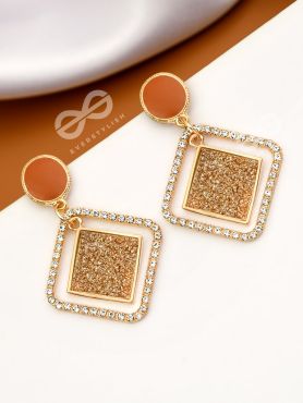 Golden# Glam and Gorgeous - Statement Earrings