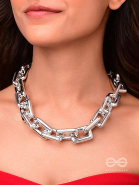"BOLD AS I AM"- SILVER STATEMENT NECKPIECE