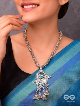 The Charismatic Krishna - Statement Ethnic Enamelled Neckpiece