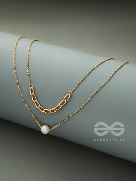 Bond of Pearl- Golden Layered Necklace