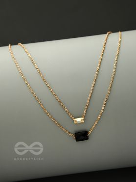 The Dark Reflection- Golden Layered Necklace
