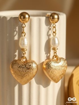 A Heart of Gold- Classy Golden Earrings