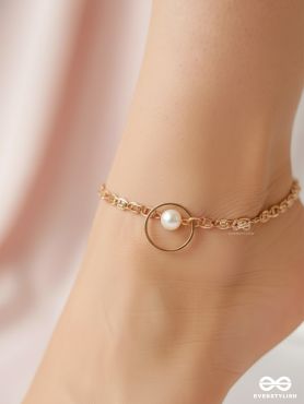 The Moon Ring- Golden Pearl Anklet