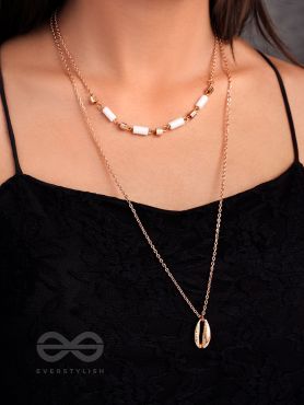 Sun n Sand - Golden Beads Layered Necklace