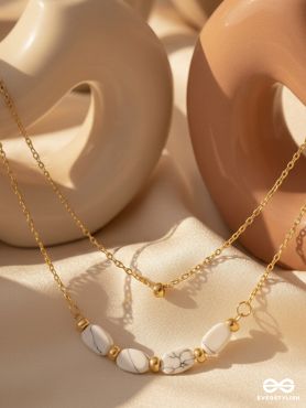 The Stepping Stones- Golden Layered Necklace With Anti-Tarnish Coating 