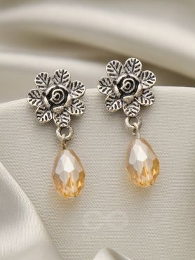 The Frosted Flower- Tiny Trinket Earrings (Marigold)