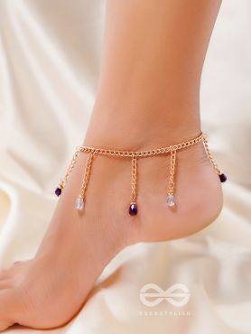The Sun Flare- Golden Beads Anklet