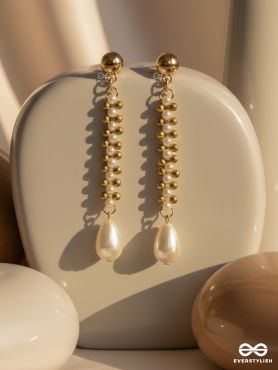The Golden Path - Golden Pearl Earrings