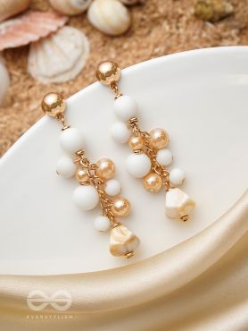 The Berry Branch- Golden Embellished Earrings