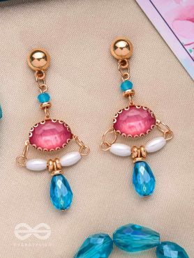 The Razzle-Dazzle- Golden Embellished Earrings