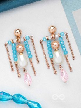 THE SHIMMERING SEAS - ELEGANT DROP EARRINGS