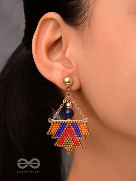 FUNKY FUSION FLINGS - BEADED BOHEMIAN EARRINGS