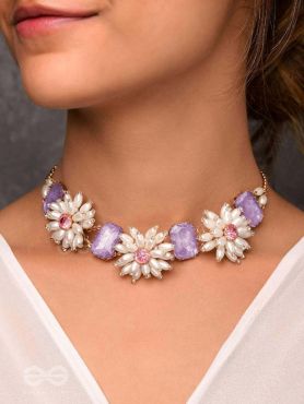 The Spring'S Wish - Statement Choker Neckpiece With Anti-Tarnish Coating 