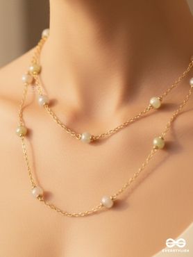 The Distant Drops - Casual Beaded Neckpiece With Anti-Tarnish Coating 