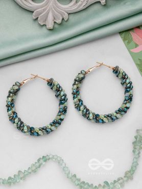 THE FERN-TASTIC GROOVE - STATEMENT BEADED HOOPS
