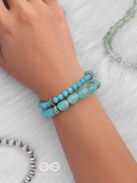 OCEANIC BLISS BEADS - MULTILAYER BEADED BRACELET