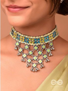 The Celestial Breeze - Statement Oxidised Neckpiece