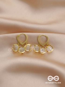 The Dewy Dreamer - Golden Drop Earrings 