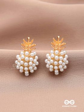 PEARL PINE- EXQUISITE PEARL CLUSTER EARRINGS