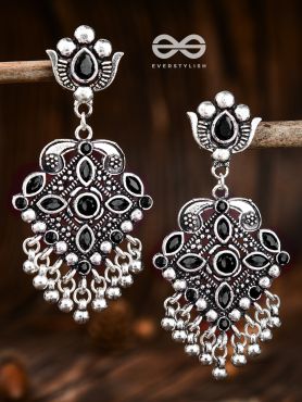 The Geometric Statement Makers (Onyx Black) - Embellished Oxidised Collection
