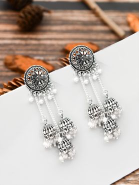 An Intricate Delight - Triple Boho Jhumkis