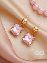 The Foggy Mirror- Golden Embellished Earrings