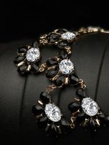 Striking Black Statement Neckpiece