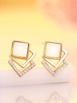 Eccentric Square Earrings