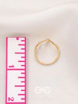 The Lifeline- Golden Enamelled Ring