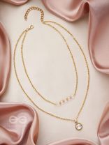 The Diamond Lane- Golden Embellished Necklace 