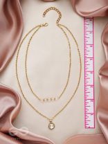 The Diamond Lane- Golden Embellished Necklace 