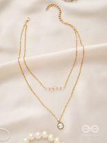 The Diamond Lane- Golden Embellished Necklace 