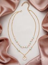 The Sea-nic Beauty- Golden Embellished Necklace 