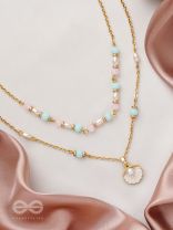 The Sea-nic Beauty- Golden Embellished Necklace 