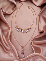 The Grey Storm- Golden Layered Necklace