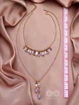 The Grey Storm- Golden Layered Necklace