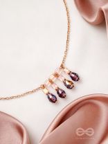The Caramel Rain- Golden Embellished Necklace