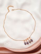 The Caramel Rain- Golden Embellished Necklace