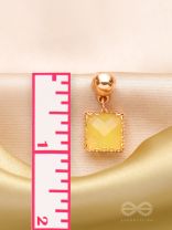 The Mellow Yellow- Golden Embellished Earrings