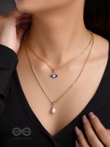 The 'Eye' Candy- Golden Embellished Necklace 