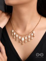 The Rainmaker- Golden Embellished Necklace 