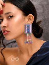 Adhvan- The Stony Path- Stones, Sequins and Beads Embroidered Earrings