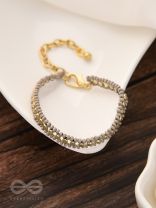 The Beaming Heavens- Golden Beaded Bracelet