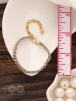 The Beaming Heavens- Golden Beaded Bracelet