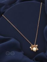 A Piece of Sky- Golden Pearl Necklace