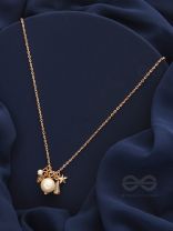 A Piece of Sky- Golden Pearl Necklace